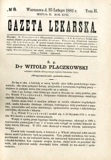 Gazeta Lekarska 1882 R.17, t.2, nr 8