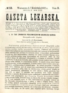 Gazeta Lekarska 1882 R.17, t.2, nr 13