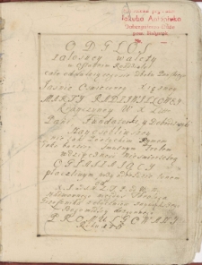 Odgłos żałośney walety...