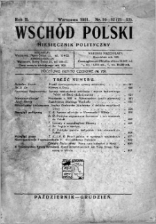 Wschód Polski : dwutygodnik polityczny R. 2 nr 10-12