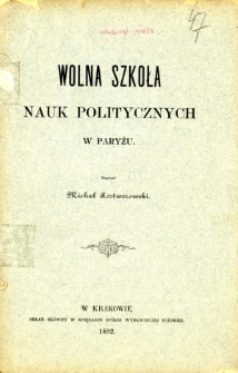 Wolna szkoła nauk politycznych w Paryżu