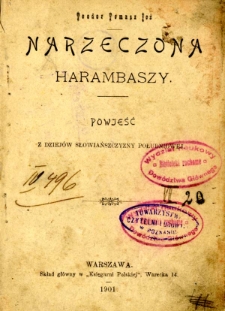 Narzeczona Harambaszy : powieść z dziejów słowiańszczyzny południowej