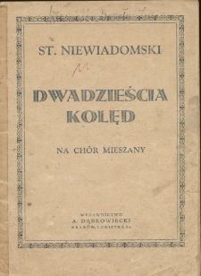 Dwadzieścia kolęd : na chór mieszany