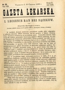 Gazeta Lekarska 1888 R.23, t.8, nr 26