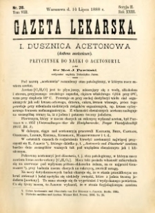 Gazeta Lekarska 1888 R.23, t.8, nr 28