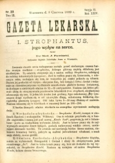 Gazeta Lekarska 1889 R.24, t.9, nr 23