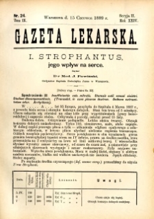 Gazeta Lekarska 1889 R.24, t.9, nr 24