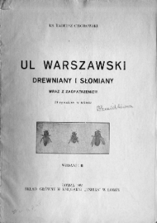 Ul warszawski, drewniany i słomiany wraz z zaopatrzeniem