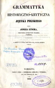 Grammatyka historyczno-krytyczna języka polskiego