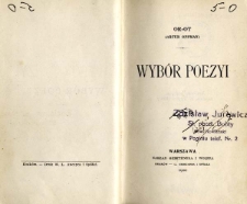 Wybór poezyi