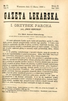 Gazeta Lekarska 1890 R.25, t.10, nr 11