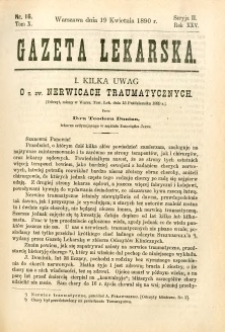 Gazeta Lekarska 1890 R.25, t.10, nr 16