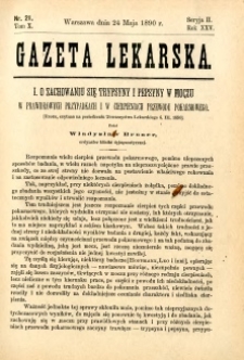 Gazeta Lekarska 1890 R.25, t.10, nr 21