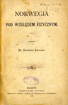 Norwegia pod względem fizycznym