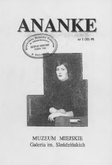 Ananke : [biuletyn Galerii im. Sleńdzińskich] 1998, nr 1