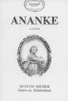 Ananke : [biuletyn Galerii im. Sleńdzińskich] 1998, nr 3