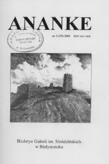 Ananke : [biuletyn Galerii im. Sleńdzińskich] 2001, nr 3
