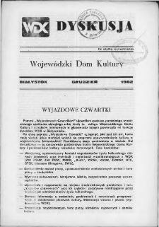 Dyskusja 1982, grudzień