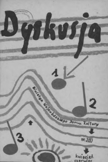 Dyskusja : biuletyn Wojew&oacute;dzkiego Domu Kultury w Białymstoku 1985, nr 2 (5)