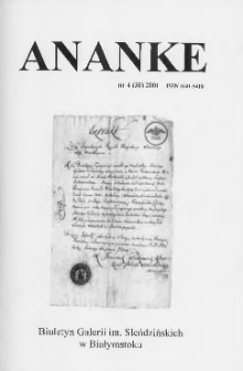 Ananke : [biuletyn Galerii im. Sleńdzińskich] 2001, nr 4