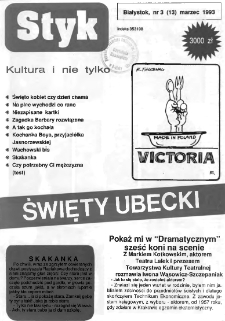 Styk : białostocki informator kulturalny 1993, nr 3
