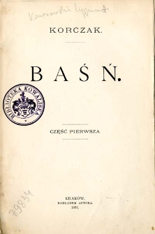 Baśń. Cz. 1