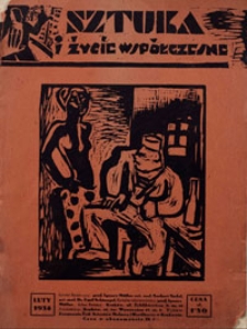Sztuka i życie współczesne. Luty 1934. Czasopismo Zrzeszenia Żyd. Art. Malarzy i Rzeźbiarzy w Krakowie
