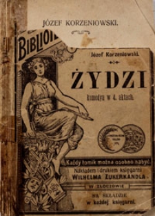 Żydzi, Komedya w 4 aktach