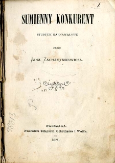 Sumienny konkurent : studyum karnawałowe