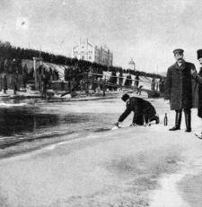 SCENE ON THE FROZEN DNIEPER AT A GREAT ANNUAL FESTIVAL. Ilustracja do książki. [Dokument ikonograficzny]