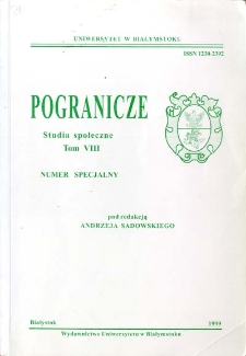 Pogranicze : studia społeczne. T. 8