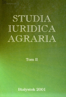Studia Iuridica Agraria. T. 2