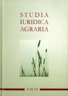 Studia Iuridica Agraria. T. 7
