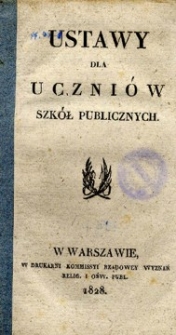 Ustawy dla uczniów szkół publicznych roku 1828