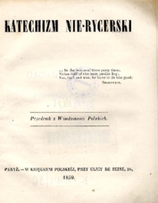 Katechizm nie-rycerski