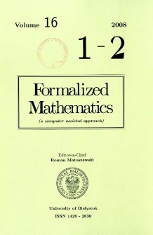 Formalized Mathematics 2008 nr 2