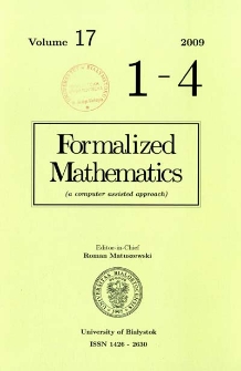 Formalized Mathematics 2009 nr 4