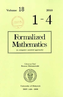 Formalized Mathematics 2010 nr 2