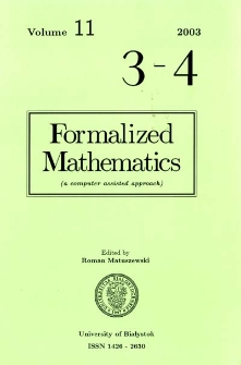 Formalized Mathematics 2003 nr 4