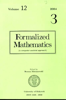 Formalized Mathematics 2004 nr 3