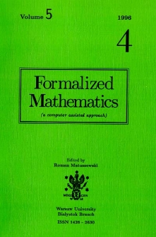 Formalized Mathematics 1996 nr 4
