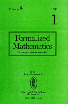 Formalized Mathematics 1993 nr 1