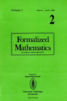 Formalized Mathematics 1990 nr 2