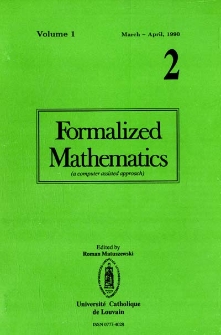 Formalized Mathematics 1990 nr 2