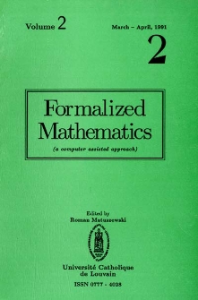 Formalized Mathematics 1991 nr 2