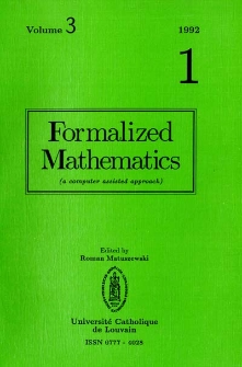 Formalized Mathematics 1992 nr 1