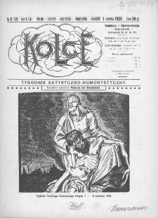 Kolce : tygodnik satyryczno-humorystyczny : Wilno, Grodno, Białystok, Warszawa, Kraków 1924, nr 2