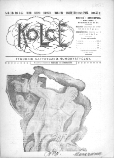 Kolce : tygodnik satyryczno-humorystyczny : Wilno, Grodno, Białystok, Warszawa, Kraków 1924, nr 4