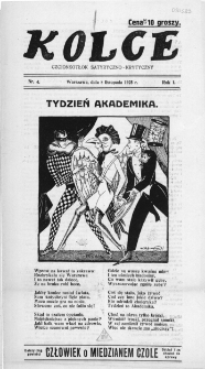 Kolce : czcionkotłok satyryczno-krytyczny 1925, nr 4