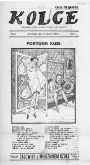 Kolce : czcionkotłok satyryczno-krytyczny 1925, nr 5
